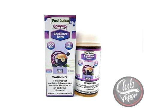 Blue Razz Jam 100mL E-liquid By Pod Juice