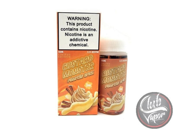 Pumpkin Spice Custard E-Liquid by Custard Monster 100mL Pumpkin Spice Custard E-Liquid by Custard Monster 100mL