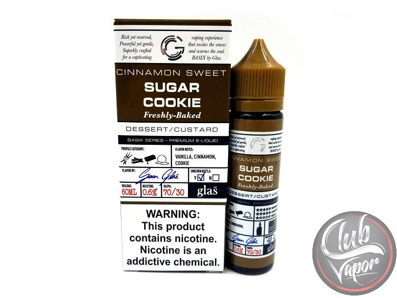 Sugar Cookie Basix Series by Glas E-Liquid 60mL