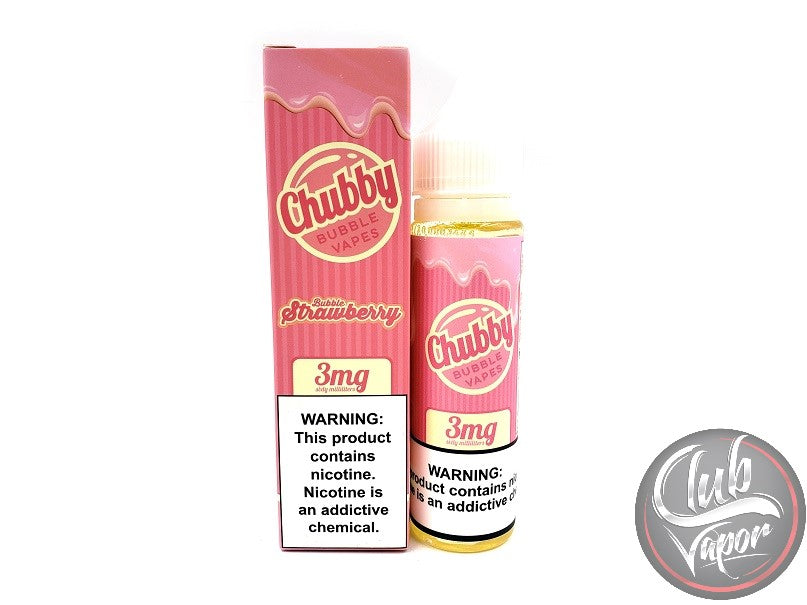 Bubble Strawberry E Liquid by Chubby Bubble Vapes 60mL