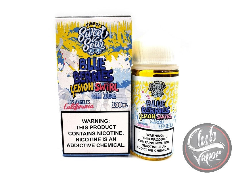 Ice Blue Berries Lemon Swirl E-Liquid by Finest Sweet & Sour 100mL
