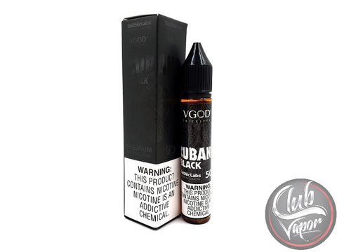 Black Cubano Salt Nicotine E-Liquid 30mL by VGOD Salt