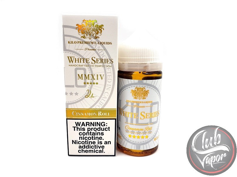 Cinnamon Roll 100mL E-Liquid by Kilo White Series