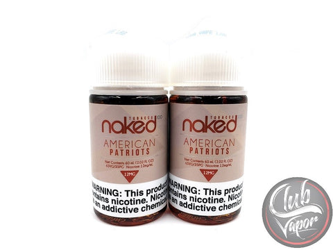 American Patriots E-Liquid by Naked 100 Tobacco 120mL