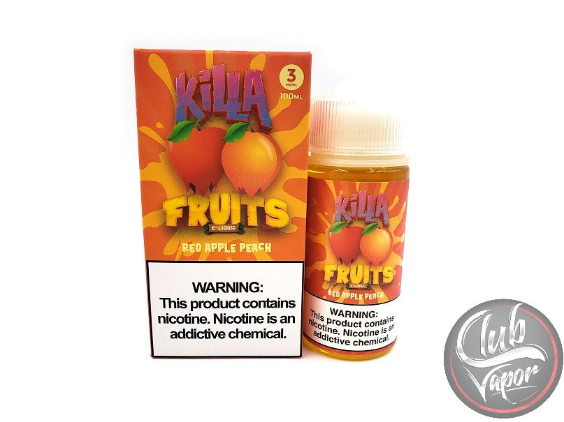 Red Apple Peach 100mL E-Liquid by Killa Fruits