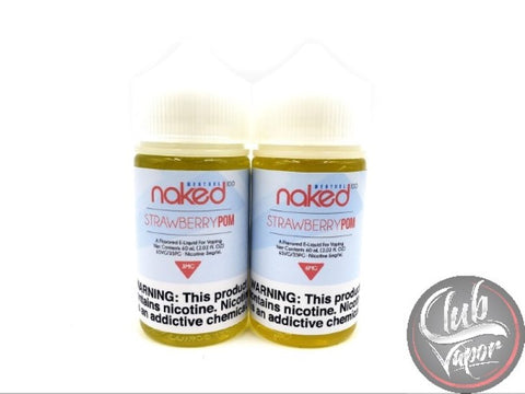 Strawberry Pom E Liquid by Naked 100 Menthol 120mL