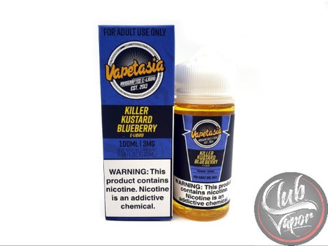 Blueberry Killer Kustard 100mL E Liquid by Vapetasia