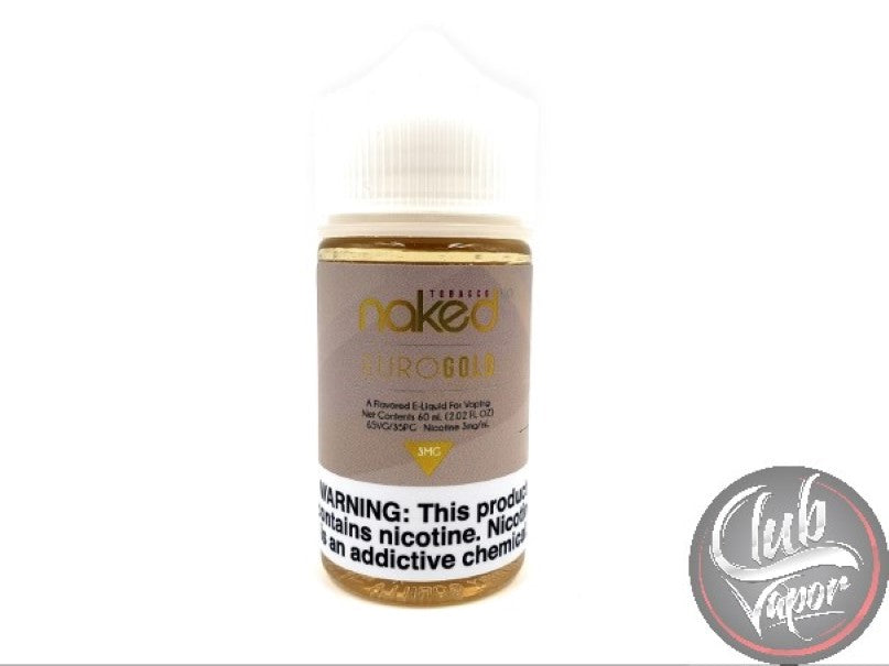 Euro Gold E Liquid by Naked 100 Tobacco 60mL