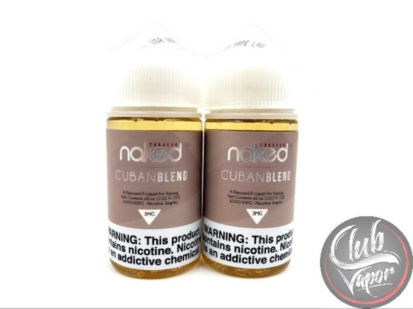 Cuban Blend E Liquid by Naked 100 Tobacco 120mL