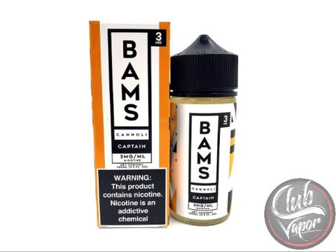 Captain Cannoli 100mL E-Liquid by Bam's Cannoli