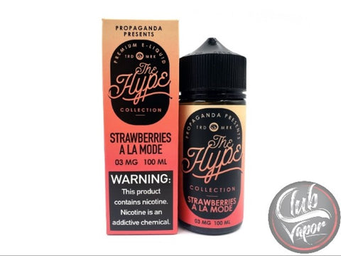 Strawberries A La Mode 100mL E-Liquid By Propaganda