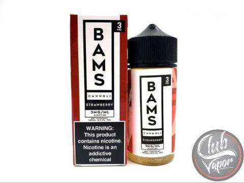 Strawberry Cannoli 100mL E-Liquid by Bam's Cannoli