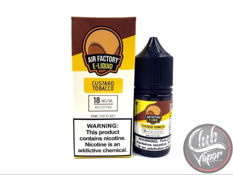 Custard Tobacco Salt E-Liquid by Salt Factory 30mL