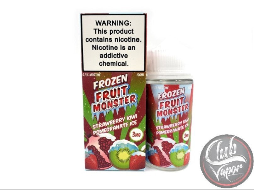 Ice Strawberry Kiwi Pomegranate E-Liquid by Frozen Fruit Monster 100mL