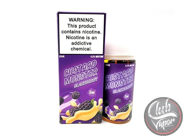 Blackberry Custard E-Liquid by Custard Monster 100mL Blackberry Custard E-Liquid by Custard Monster 100mL