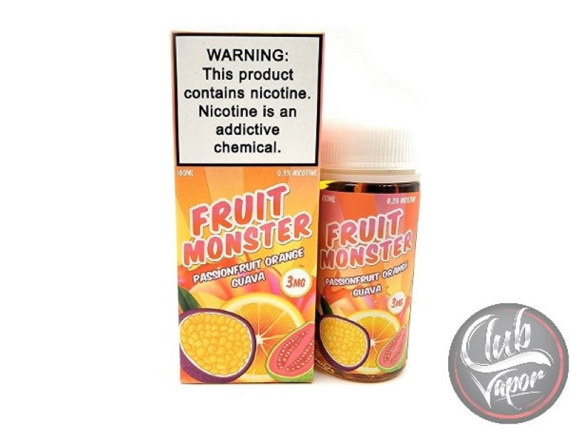 Passionfruit Orange Guava E-Liquid by Fruit Monster 100mL