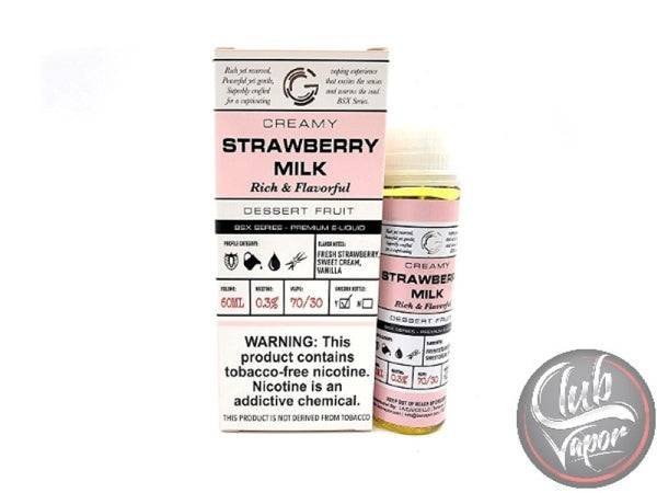 Strawberry Milk Basix Series by Glas E-Liquid 60mL Strawberry Milk Basix Series by Glas E-Liquid 60mL