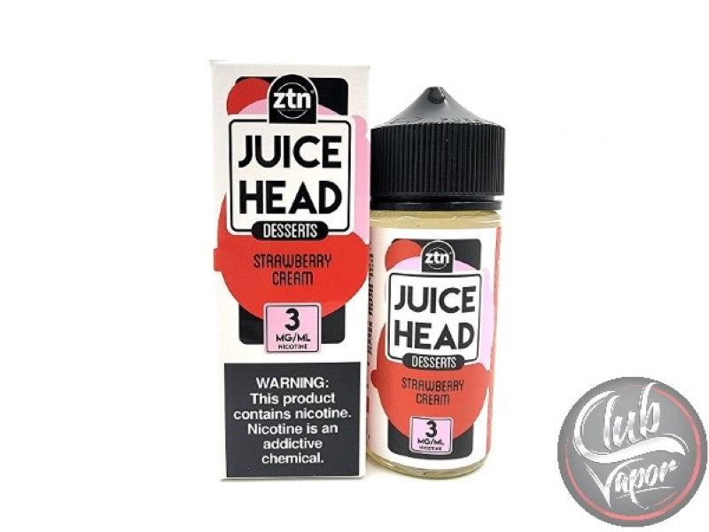 Strawberry Cream 100mL E-Liquid by Juice Head Desserts
