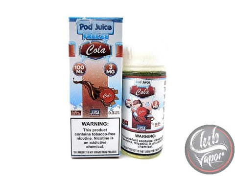 Cola Freeze 30ml (35mg & 55mg) - Pod Juice Salt - Vape Bazaar