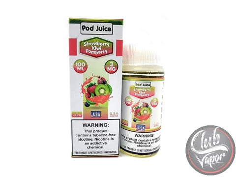 Strawberry Kiwi Pomberry 100mL E-Liquid By Pod Juice