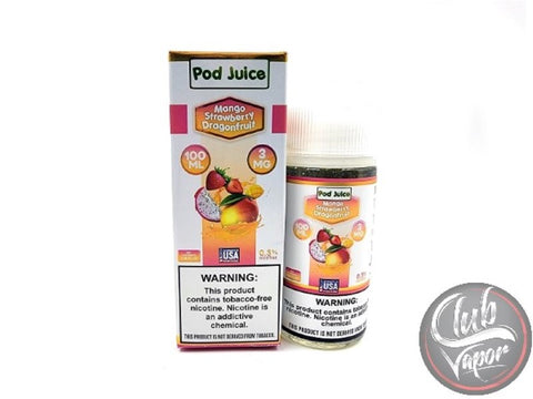 Mango Strawberry Dragonfruit 100mL E-liquid By Pod Juice