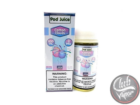 Cotton Clouds 100mL E-liquid By Pod Juice Cotton Clouds 100mL E-liquid By Pod Juice