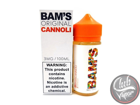 Original Cannoli 100mL E-Liquid by Bam's Cannoli