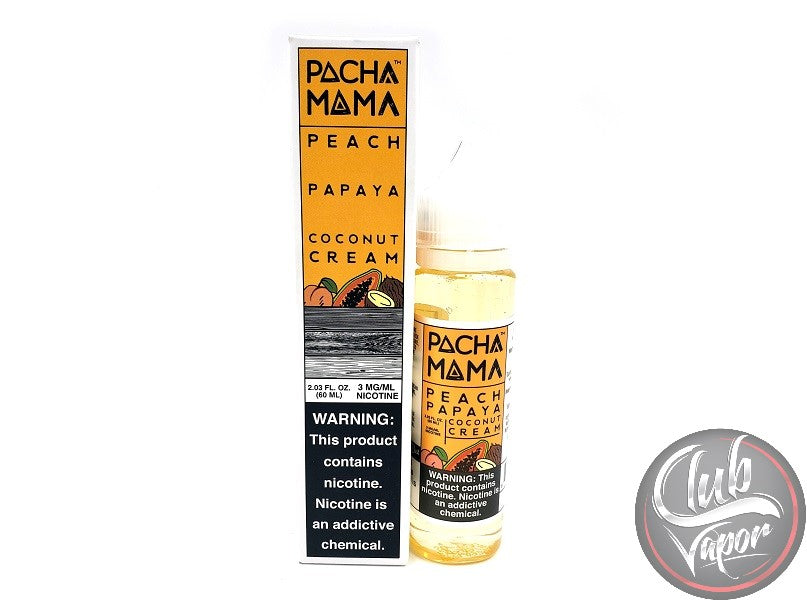 Peach Papaya Coconut Cream 60mL by PACHAMAMA E Liquid