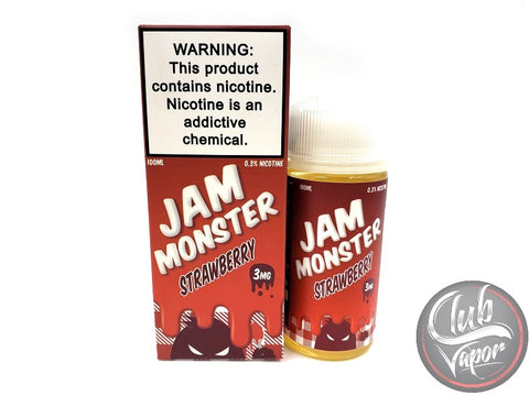 Strawberry E Liquid by Jam Monster Liquids 100mL