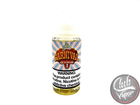 Carnival Blue Cotton 100mL E-Liquid by Juice Roll-Upz