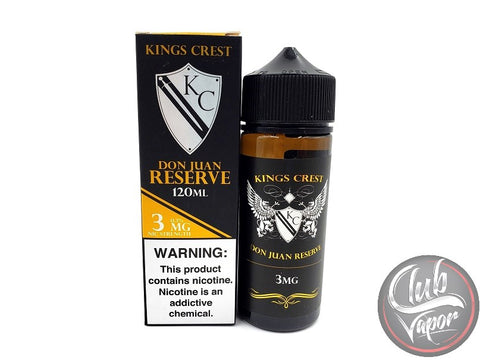 Don Juan Reserve 120mL E Liquid by King's Crest