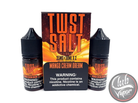 Mango Cream Dream Salt Nicotine 60mL E-Liquid by Twist Salt