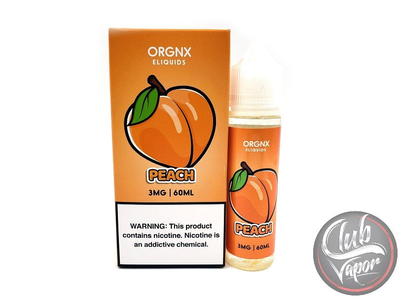Peach 60mL E-Juice by ORGNX Liquids