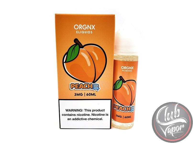 Ice Peach 60mL E-Juice by ORGNX Liquids