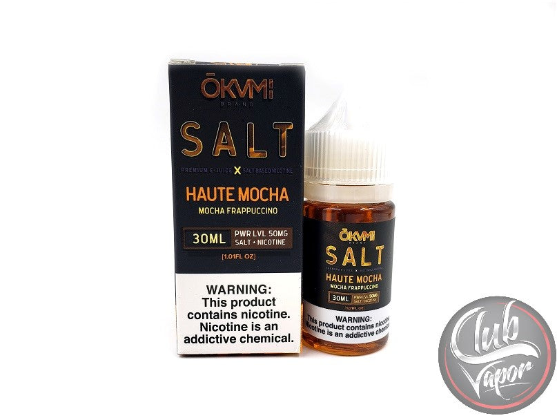 Haute Mocha Salt Nicotine E-Liquid by Okami Salt 30mL