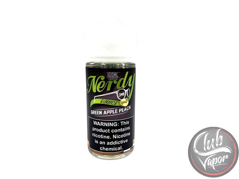 Green Apple Peach 100mL by Nerdy E Liquid