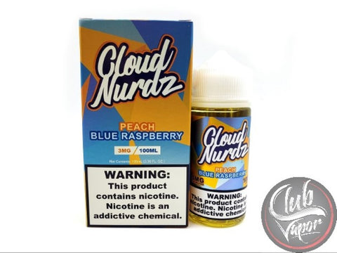 Peach Blue Raspberry 100mL E-Liquid By Cloud Nurdz