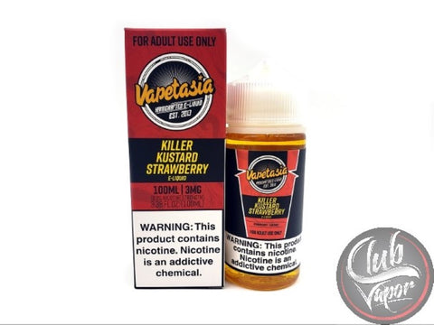 Strawberry Killer Kustard 100mL E-Liquid by Vapetasia