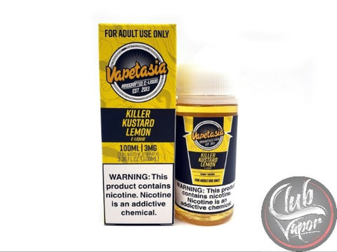 Lemon Killer Kustard 100mL E-Liquid by Vapetasia