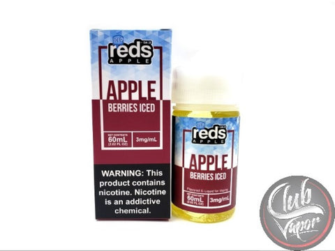 Berries Red's Apple ICED E-Juice by 7 Daze 60mL