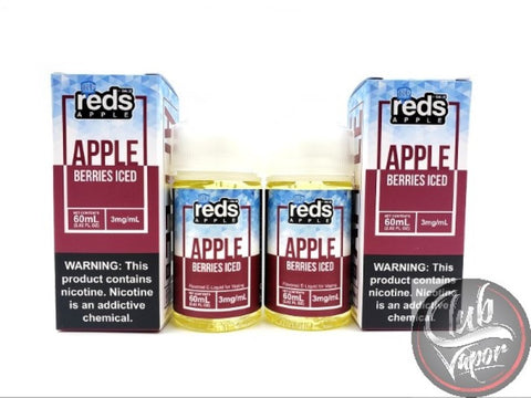 Berries Red's Apple ICED E-Juice by 7 Daze 120mL
