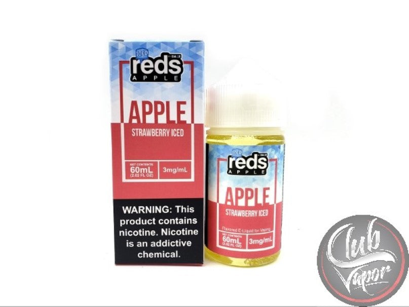 Strawberry Red's Apple ICED E Juice by 7 Daze 60mL