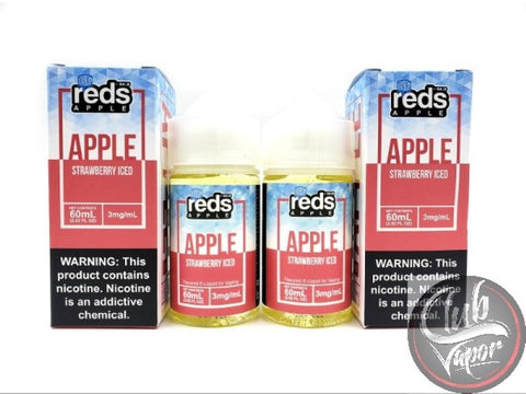 Strawberry Red's Apple ICED E Juice by 7 Daze 120mL