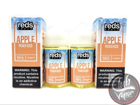 Peach Red's Apple ICED E Juice by 7 Daze 120mL