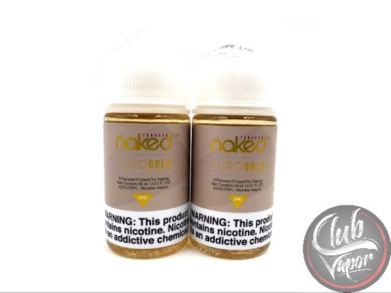 Euro Gold E Liquid by Naked 100 Tobacco 120mL
