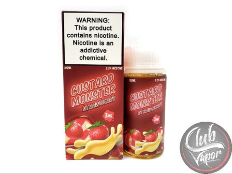 Strawberry Custard E-Liquid by Custard Monster 100mL