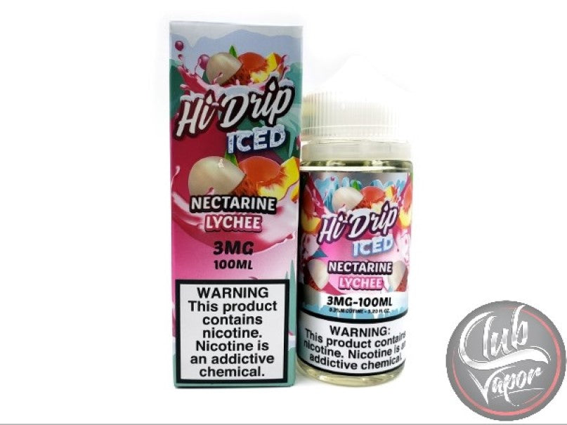 Iced Nectarine Lychee 100mL E-Liquid by Hi-Drip E-Juice