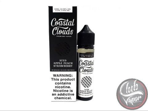 Iced Apple Peach Strawberry 60mL E-Liquid by Coastal Clouds