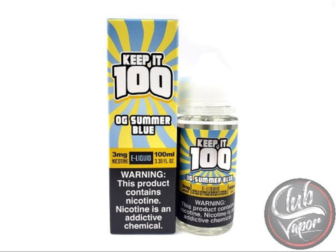 OG Summer Blue 100mL E-Liquid by Keep It 100