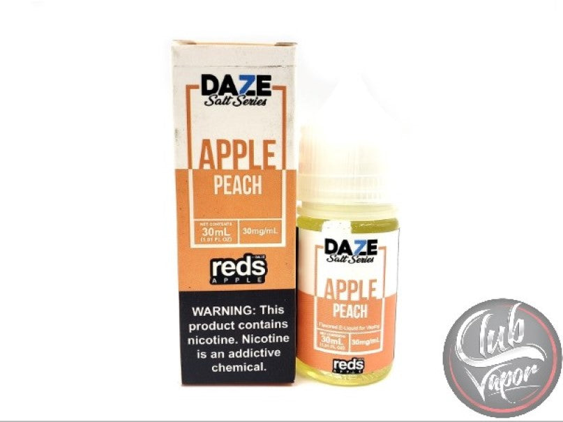 Peach Red's Apple Salt E-Liquid 30mL by 7 Daze Salt Series